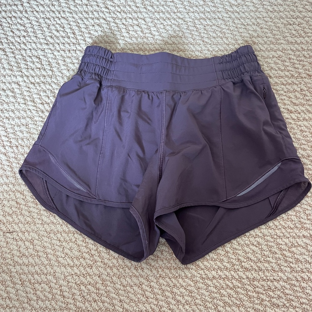 Lululemon Athletica Purple Athletic Shorts Lightweight Moisture-Wicking
